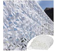 Générique Filet De Protection Solaire Blanc, Filet D'ombrage Camouflage Renforcé pour Chasse, Camping, Ombrage, Jardin Décoration 1x6m 2x5m 3x9m 4x6m 5x7m 6x10m 7x7m 9x13m 10x15m(10x16m)