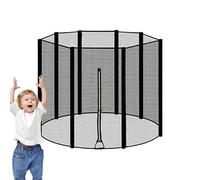 Générique Filet De Sécurité pour Trampoline - Filet De Sécurité pour Trampoline À Cadre Rond, D'Enclos Respirant Résistant Aux UV Et Aux Intempéries pour Et Adolescents