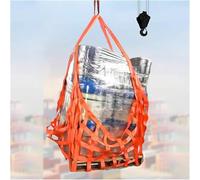 Générique Filet de Suspension pour Charges - Élingue Plate en Nylon avec Sangles renforcées pour travaux de Construction, de Levage et de remorquage (Orange, 1 m / 3,3 pi (200 kg / 440 LB))