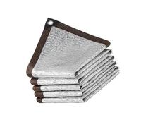 Générique Filet D'ombrage Aluminium 2x3m 3x6m 5x7m,Filet en Aluminium, Filet Ombrageur de Protection Solaire,Tissus Reflechissant Soleil,pour Voiture,Chien,Serre,Jardin,Pergola(1x1m/3.3x3.3ft)