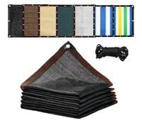 Générique Filet D'ombrage avec Oeillets,Respirant Filet Coupe Vent Protection UV,Voile Ombrage Ajourée Tissu D'ombrage,pour Terrasses Serres Jardins Aménagements Extérieurs,Noir,1x6m
