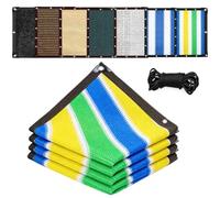 Générique Filet D'ombrage avec Oeillets,Respirant Filet Coupe Vent Protection UV,Voile Ombrage Ajourée Tissu D'ombrage,pour Terrasses Serres Jardins Aménagements Extérieurs,Multicolor,2x7.5m