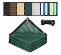 Générique Filet D'ombrage avec Oeillets,Respirant Filet Coupe Vent Protection UV,Voile Ombrage Ajourée Tissu D'ombrage,pour Terrasses Serres Jardins Aménagements Extérieurs,Vert,4x4.5m