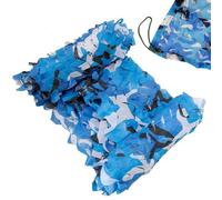 Générique Filets de Camouflage océanique Filets de Camouflage 2x10m 3x15m 1.5x5m 6x7m 8x16m Filet Camo Pare-Soleil Bâche de Camouflage Militaire pour abri Camping Chasse(5x7m)