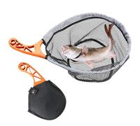Générique Filets de Pêche - Épuisette de Débarquement avec Manche pour Pêche à la Truite,Filet avec Sac de Rangement pour Saumon Perreau Silure Eau Douce Eau Salée Lac Rivière Montagne