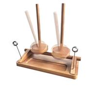 Générique Fileur De Fil en Bois - Organisateur Rotatif À Double, Outil De Support De Lisse, Accessoire De Crochet Durable pour Maman, Femme, Débutante, Grand-mère, Adulte, Anniversaire, Blocage du