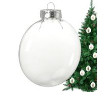 Générique Fillable Ornaments - Pet Aluminum 11.5x11.5cm | Shatterproof Christmas Ornament Balls, Hollow Dangling Baubles | Funny Wedding Birthday Shower Holiday Decorations for Tree Hanging