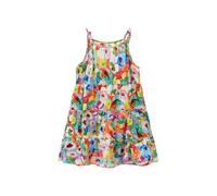 Générique Fille Robe Bustier D'Été Vêtements Imprimé Floral Robe sans Manches Robes Élégant A-Ligne Vêtement Mi-Longue Habillement Décontracté Funky Hauts Mes Commandes Multicolore, 14-15 Ans