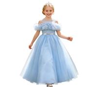 Générique Filles Ariel Raiponce Aurora Cendrillon Costume Princesse Robe + Accessoires Ensemble Conte De Fées Cosplay Halloween Carnaval Costumes Noël Anniversaire Fête Enfants Déguisements
