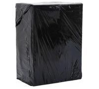 Générique Film étirable 2 pcs Noir 17 μm 50 cm x 300 m,Fournitures de Bureau, Fournitures d'expédition, Matériaux d'emballage, Noir (Poids 6.56KG)