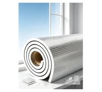 Générique Film Isolant Aluminium réfléchissant pour Toit et fenêtres | Aluminium; Épaisseur 2,9 mm; Largeur 0,4-1,2 m; Longueur 3-50 m; Isolation thermique; Protection solaire(10x1.0m)