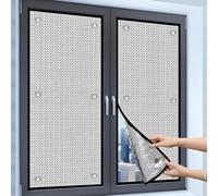 Générique Film Isolant pour Fenêtre Chaud Et Le Froid avec Ventouses Protection Solaire pour Intérieur/Extérieur Film Occultant Opaque en Aluminium pour Fenêtres De Toit Bureaux,85x140cm