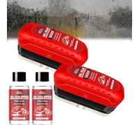Générique Film Oléophobe Pour Vitres D'automobiles, Automotive Oil Film Cleaning Brush, Outil De Nettoyage Pour Vitres De Voiture, Dissolvant De Film D'huile De Verre Automobile (Two Set)