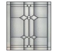 Générique Film pour vitre Film de vitrail rétro Vintage givré statique, Films verre colorés, autocollant porte pour la maison(11,35cmX45cm)