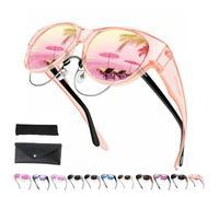 Générique Filterseed Polarized Sunglasses, 2025 New Polarized Uv400 Protection Trendy Round Cat-Eye Sunglasses, Fit over Glasses (J)