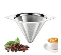Générique Filtre à café réutilisable - Acier inoxydable 6 8 10 tasses Mesh