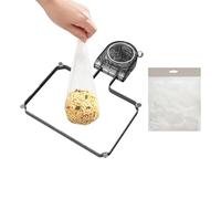 Générique Filtre Alimentaire pour évier - Support Ventouse Sac Filtrant 50 - Support Filtre évier - pour Cuisine Plan de Travail Lavage Fruits légumes Salle de Bain