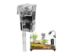 Générique Filtre D'aquarium | Machine De Filtrage D'aquarium | Filtre 'Aquariums Externe Compact Suspendu pour Eau Douce, Eau Salée, Poissons Et Crevettes