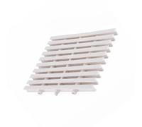 Générique Filtre débordement gouttière épissable, Solution Gestion Efficace l'eau, Couvercle Grille Drainage Piscine, for Utilisation en extérieur(White,25x100cm/2pcs)