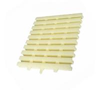 Générique Filtre débordement gouttière épissable, Solution Gestion Efficace l'eau, Couvercle Grille Drainage Piscine, for Utilisation en extérieur(Beige,18x100cm/10pcs)