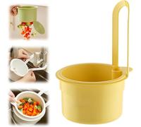 Générique Filtre evier Cuisine, ABS Panier D'évier Multifonct Panier à Filtre, Amovible Passoire pour évier pour Égouttoir Cuisine pour Fruits et Déchets (Jaune 1)