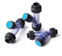 Générique Filtre Tuyau PVC y Type Filtre Maille Aquarium Irrigation crépine PVC Filtre Tubulaire(Inner dia 32mm)