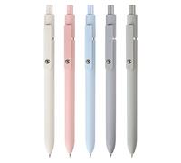 Générique Fine Tip Gel Pens - Smooth Ink Writing Pens for School Office | Quick Drying Gel with Grip, Fine Point Writing Pen, Set of 5 Colored Pen for Journaling Note Taking Creative Work