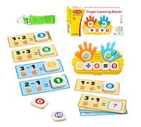 Générique Finger Counting Board - Early Educational Toy, Educational Math Manipulatives | for Boys Girls Home School Playroom Homeschooling Summer Camp Kindergarten Preschool Birthday Holiday