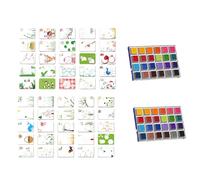Générique Finger Paint - Fingers Paint Set | Drawing Supplies For Pottery Crafst Decoration School Classroom Home Party Children And Others