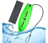 Générique Finger Surfboard - 4.72x1.50x0.08 inch Air Surfboard Toy with Finger Cords | Aerodynamic Wind-Powered Surfboards for Kids Teens Adults | ABS, White/Red/Green/Blue, Collectible