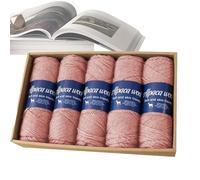 Générique Fingering Weight Yarn - Soft Scarf Yarrn Alpaca Wool Crochet Thread | Comfortable Crocheting Beginner Yarns | Breathable Fingering Sock Weight Yarn for Scarves, Hats, Sweaters