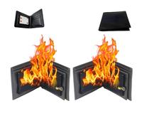 Générique Fire Wallet Magic Trick, Magic Trick Fire Flaming Wallet, PU Leather Flame Wallets, PU Leather Flame Wallets (2Pcs)