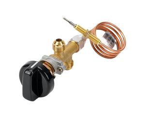 Générique Fireplace Contrôle Valve Réglable avec Ensemble Thermocouple et Bouton en Laiton pour Gestion de Sécurité des Foyers à Permet Une Réponse