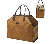 Générique Firewood Hauler Bag, Log Tote, Waterproof Heavy Duty Fabric, Multi Functional Timber Holder, Big Capacity Design, Ideal for Barbecues, Camping, Holiday, Picnic, Patio Use