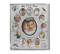 Générique First Year Photo Frame - Aesthetic Memory Aluminum Alloy | Commemorative First Year Photo Frame For Boys And Girls, Family Bedroom With Birthday Party, newborns milestones Art