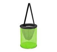 Générique Fish Basket - Circular Foldable Mesh Bucket Live Lure Net Cage | Round Buoyancy, Floating Shrimp Bait Fishing Gear for Outdoor Lake River Saltwater Crayfish Shrimps Catfish Ice