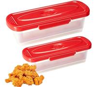 Générique Fish Batter Shaker - PP Material, Breading Bowl with Lid, Coating Container | Batter Mixing Tray, Crumb Shaker for Chicken Wings, Onion Rings, Vegetables, Home Kitchen and Dining Room Use