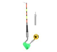 Générique Fish Bite Alarm - Electric Indicator Locator & Night Light | Durable PP Material Build, High-Visibility Flashing Night Light, Quick Tool-Free Rod Attachment, for Shore Boat & Night