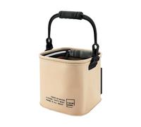 Générique Fish Bucket - 13L EVA Folding Camping Bucket with Handle, Leak Resistant | Portable Wash Basin for Outdoor Camping, Beach, Garden, Fishing, River and Backyard Use