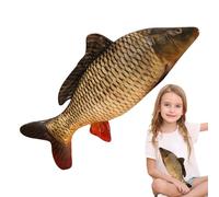 Générique Fish Carp plushStuffed Animal Soft Decorative Throw Pillow for Use | Cotton Filling Design System, Realistic Fish Shape Structure Feature, Relaxing Comfort and Decor Function