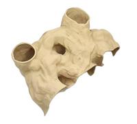 Générique Fish Cave for Aquarium - Shrimp Breeding Habitat, Shrimp and Fish Aquarium Decor, for Habitat Guppy Cory Small Cichlid Reptile Catfish Hermit Crab Terrarium, Landscapes, 14x8.2x4.6cm