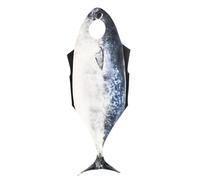 Générique Fish Costume, Funny Animal Cosplay Outfit, Cozy One-Piece Suit with Fin Details, Easy to Wear for Cultural Parties, Masquerade Events and Role Play Fun, 23.62x62.99 Inches