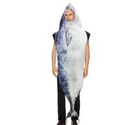 Générique Fish Costume, Realistic Animal Dress-Up Suit, Cozy Full-Body Halloween Outfit, Fun Masquerade Festival Cosplay Wear, Ideal for Adult Role Play Party Celebration and Events
