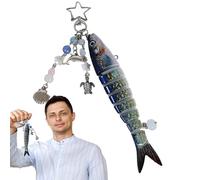 Générique Fish Keychains Charm, Aesthetic Pendant Accessory on Wallets and Bags, Stylish Decorative Trinket in Women’s Purse, Backpack, Handbag Zipper Pull, Gift Accent for Everyday Use