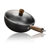 Générique Fish Scale Pattern Flat Bottom Non-Stick Pan,20-28 Cm - Fish Scale Non-Stick Pan,for Cooking,Suitable Cooker Gas Stir Fry Pans (A,20cm)
