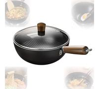 Générique Fish Scale Pattern Flat Bottom Non-Stick Pan, 2025 New Uncoated Non-Stick Household Cooking Pan, for Induction & Gas Stoves, High Purity Frying Pans for Cooking (10.2in)