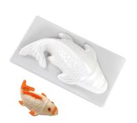 Générique Fish Shape Mould | Soap Handmade Sugarcraft Mold Baking Molds | Cake Mold Chocolate Moldd Rice Cakes Making Moldd 3D Koi Fish Shape for Desserts