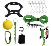 Générique Fish Stringer Kit for Fishing - 6 Stainless Steel Locks with 16.4 Ft Rope | Professional Stringers for Bass, Salmon Trout Catfish Kayak Boat River Lake Fishing Gear for Outdoor Men Anglers
