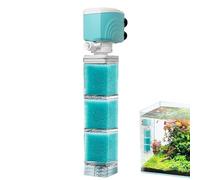Générique Fish Tank Filters, Aquarium Water Pump, Circulation Device with Sponge System, Cleaning Machine and Clear Flow Filter for Freshwater, Saltwater, Toilet, Bathroom, Pet Store, Breeding Use