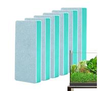 Générique Fish Tank Glass Cleaner, Window Cleaning Brush, Aquarium Scrubber Set, 6-Piece Tool Kit, Stain Remover Pads, Easy Grip Handle, Gentle Care, Perfect for Tile, Pond, Betta, Reptile, Kitchen